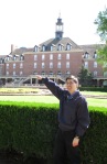 Me in front of the Student Union, 2011